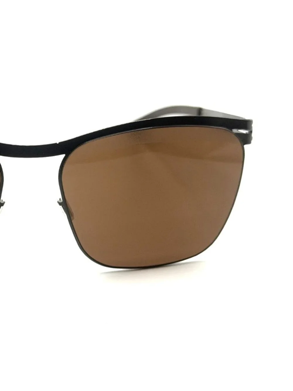 NEW IC! BERLIN TEGELER SEE GUNMETAL/BROWN UNISEX SUNGLASSES 56MM 15 145